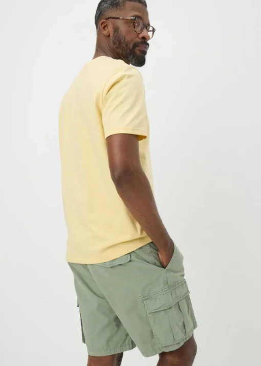 Green Washed Cargo Shorts