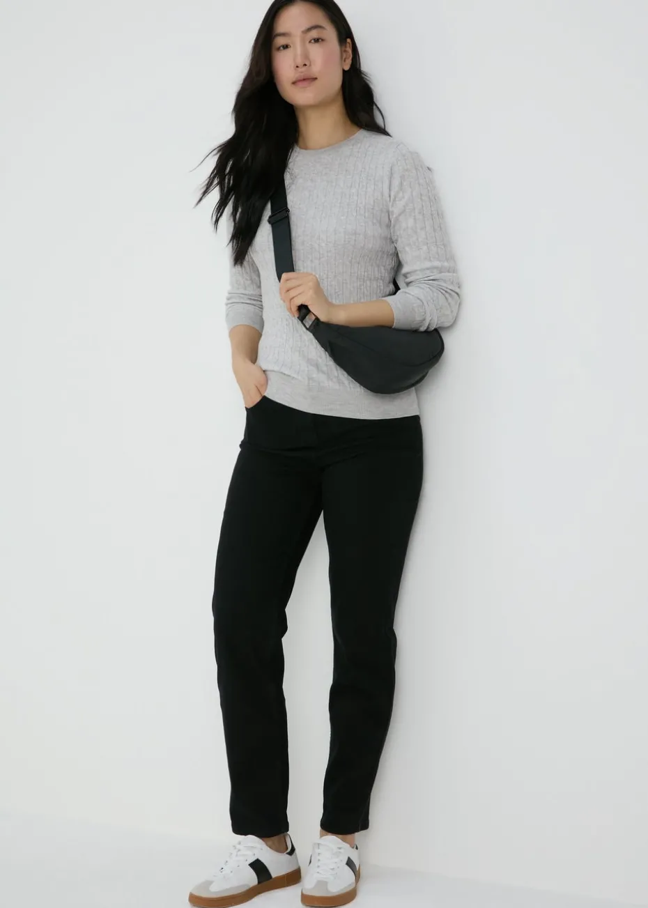 Grey Baby Cable Jumper