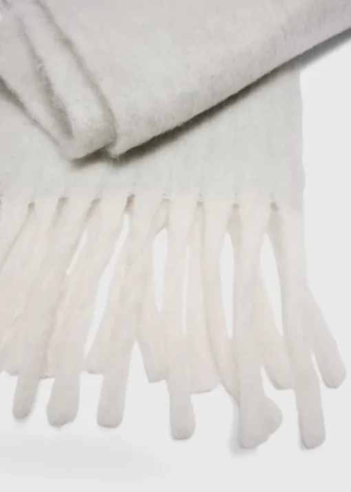Grey Brushed Scarf