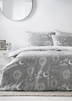 Grey Celestial Duvet Set