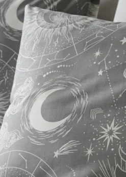 Grey Celestial Duvet Set