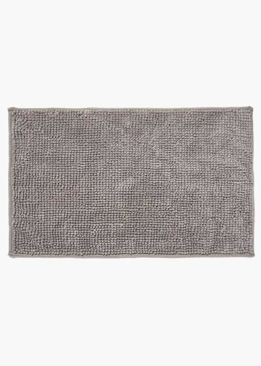 Grey Chenille Bath Mat