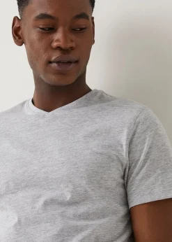 Grey Essential V-Neck T-Shirt