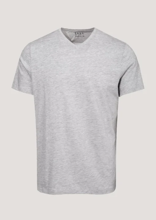 Grey Essential V-Neck T-Shirt