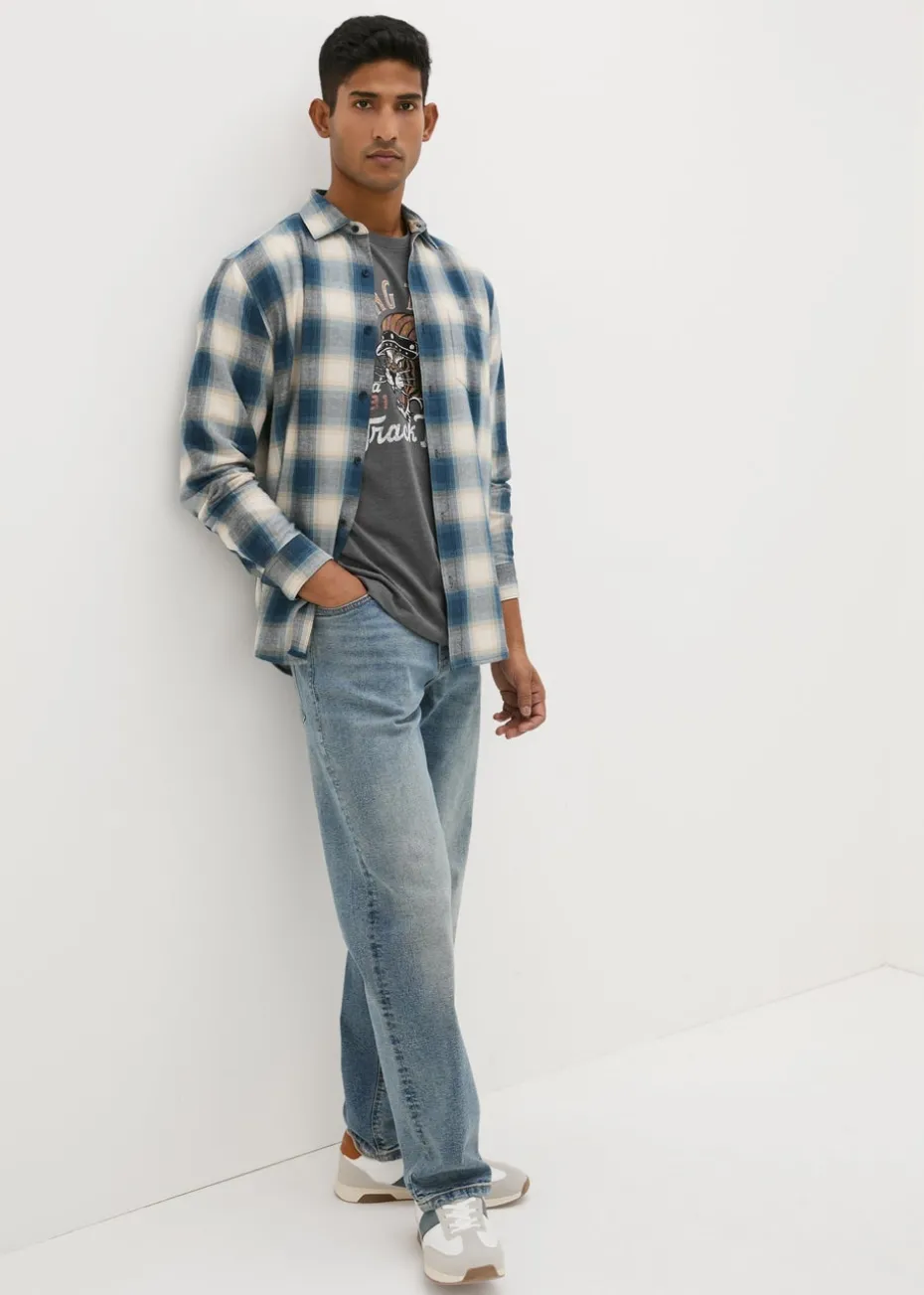 Grey Flying Tiger Biker T-Shirt