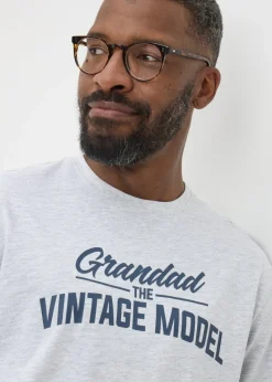 Grey Grandad Vintage Model T-Shirt