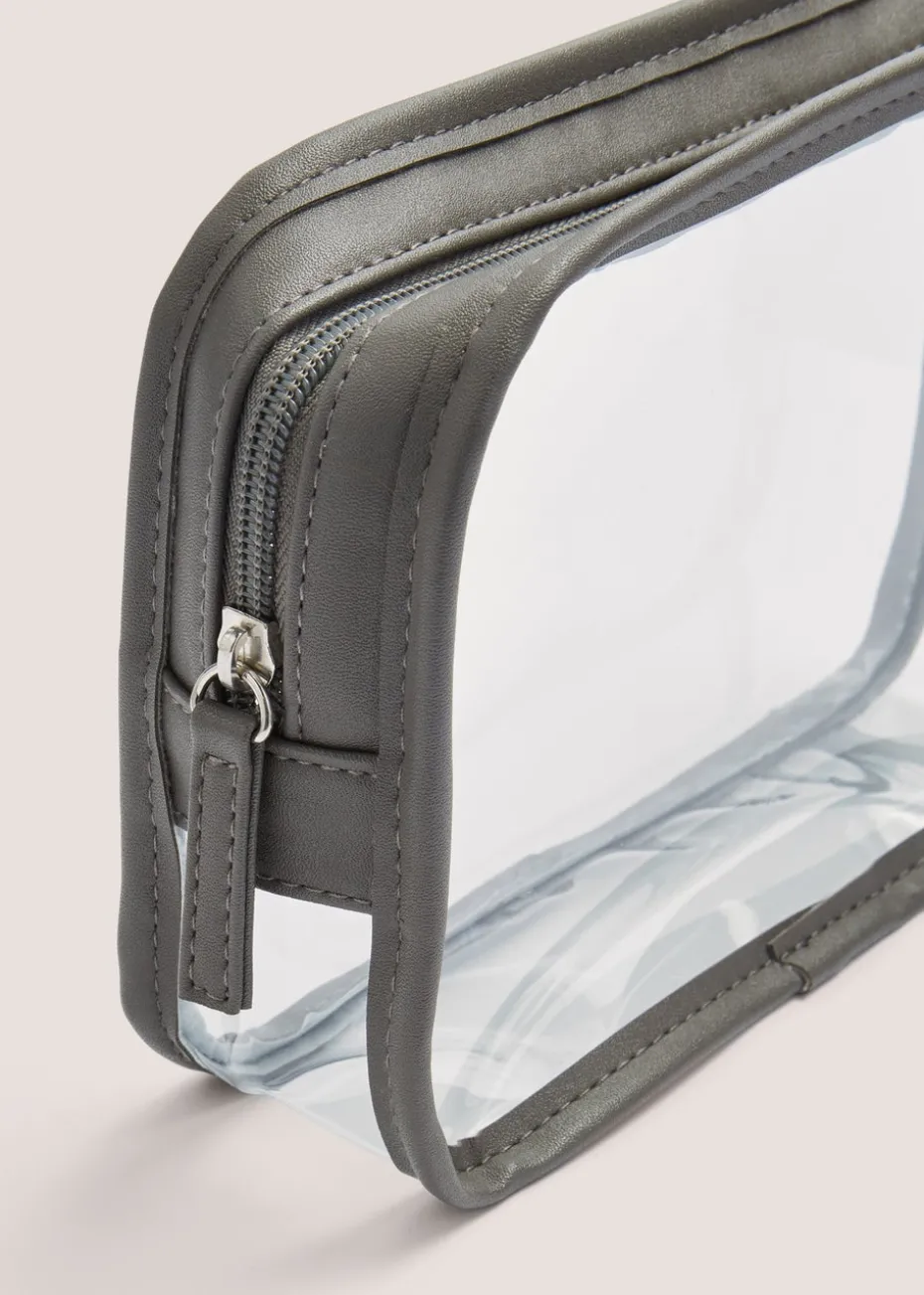 Grey Laundry Drawstring Bag with Cover