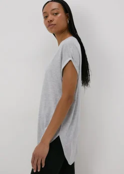 Grey Longline T-Shirt