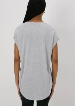 Grey Longline T-Shirt