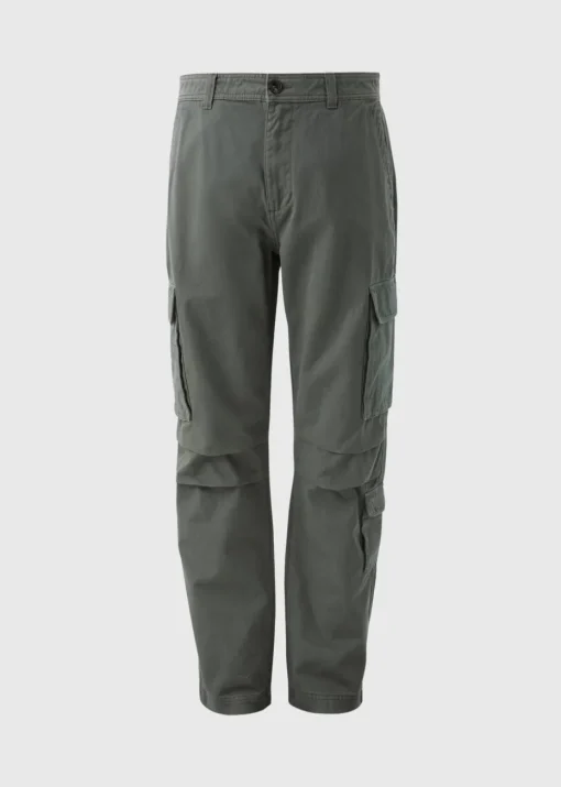 Grey Loose Cargo Trousers