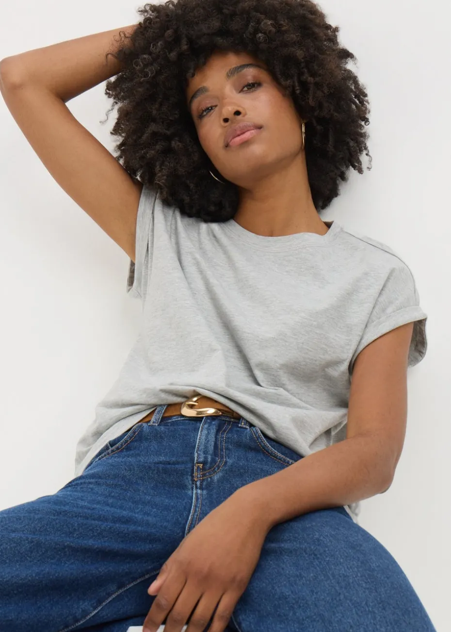 Grey Marl Short Sleeve T-Shirt