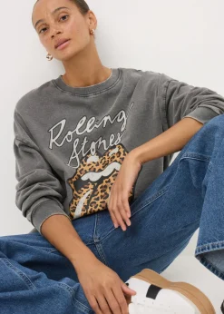 Grey Rolling Stones Sweatshirt