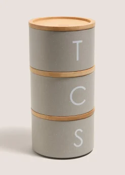 Grey Speckled Biscuit Tin