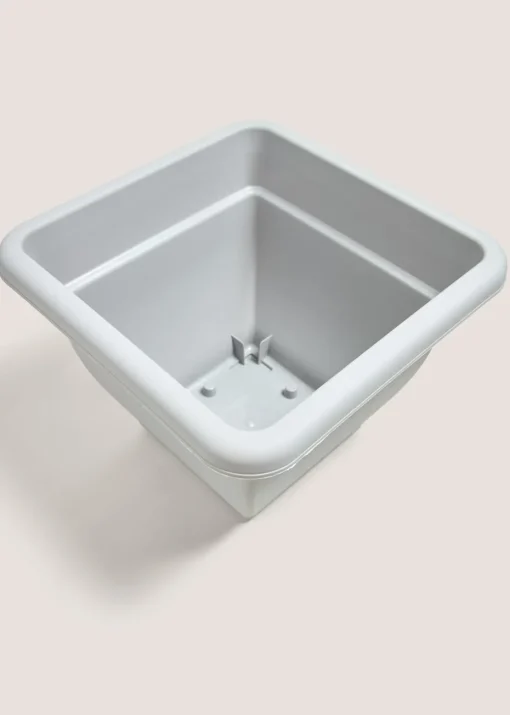 Grey Square Small Planter