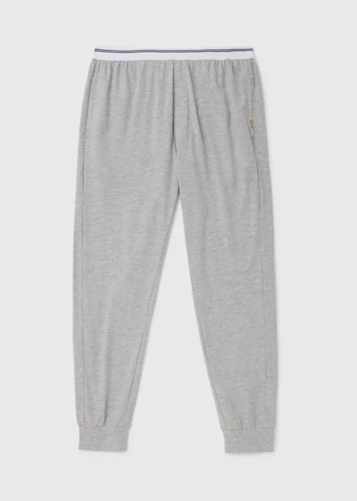 Grey Stripe Jacquard Waistband Joggers