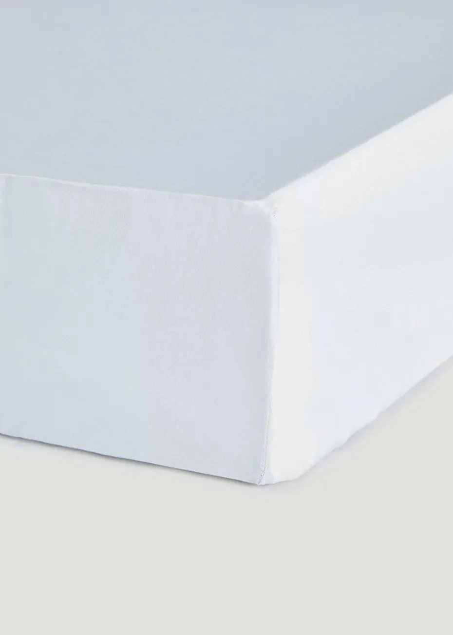 Grey Super Soft Fitted Bed Sheet & Pillowcase Bundle