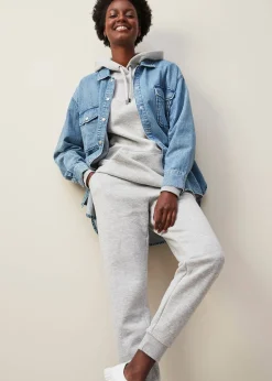 Grey Tapered Jogging Bottoms