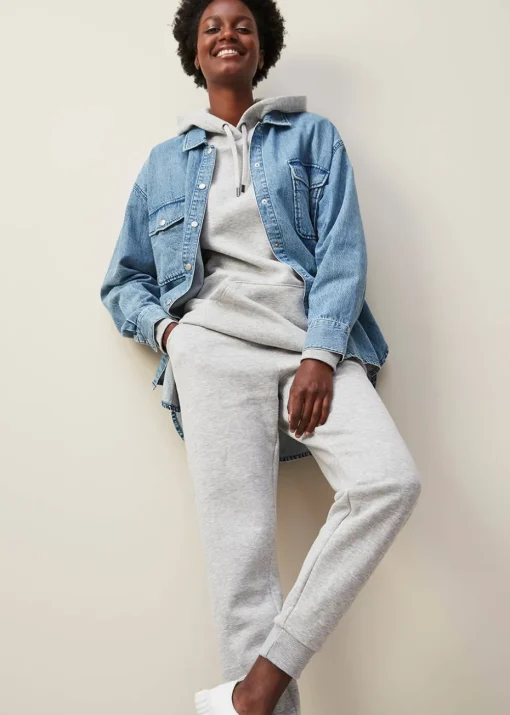 Grey Tapered Jogging Bottoms