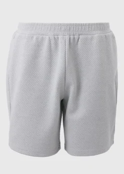Grey Textured Shorts