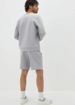 Grey Textured Shorts