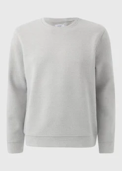Grey Textured Sweatshirt
