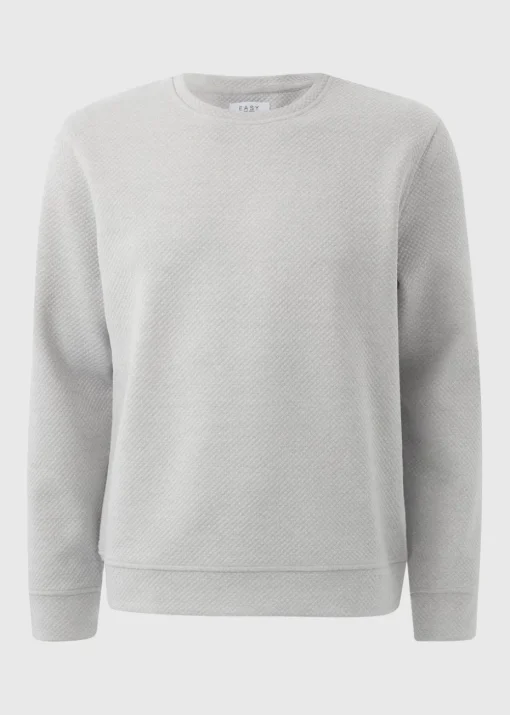 Grey Textured Sweatshirt