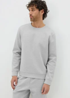 Grey Textured Sweatshirt