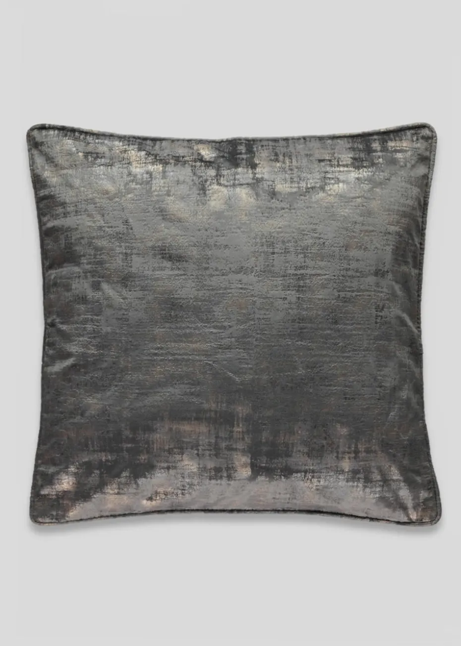 Grey Velvet Foil Cushion