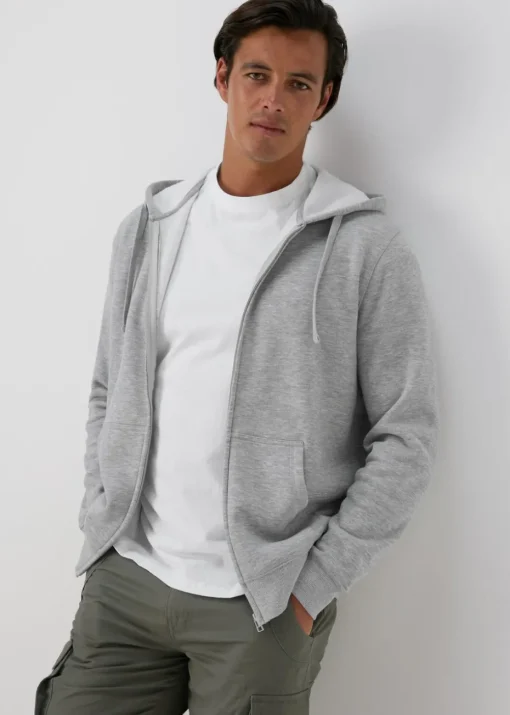 Grey Zip Up Hoodie