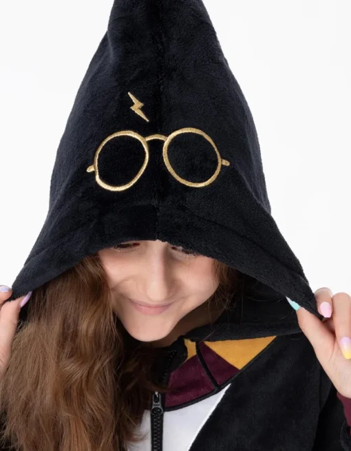 Harry Potter Gryffindor Unisex Kids Black Onesie (7-14 Years)