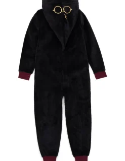 Harry Potter Gryffindor Unisex Kids Black Onesie (7-14 Years)