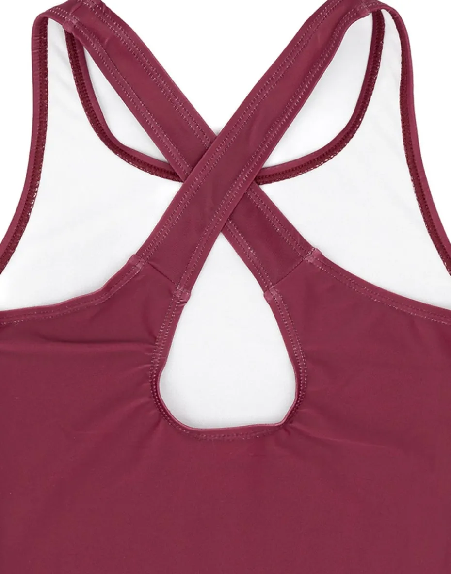 Harry Potter Hogwarts Kids Burgundy 1 Piece Swimsuit (5-14 Years)