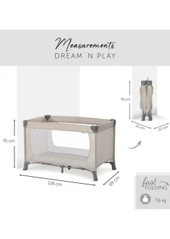Hauck Beige Dream N Play Travel Cot