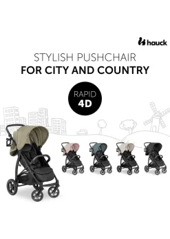 Hauck Beige Rapid 4D Pushchair