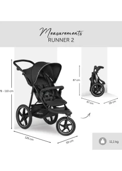 Hauck Black Runner 2 Pushchair