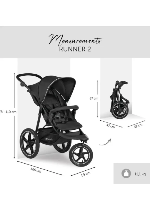 Hauck Black Runner 2 Pushchair