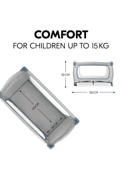 Hauck Dusty Blue Sleep N Play Go Plus Travel Cot