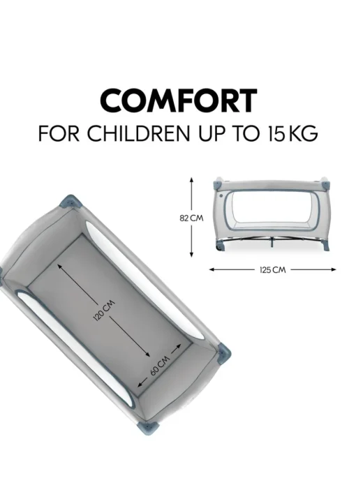 Hauck Dusty Blue Sleep N Play Go Plus Travel Cot