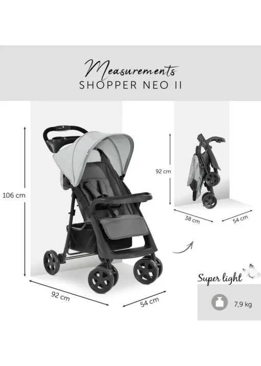 Hauck Grey Shopper Neo II Pushchair