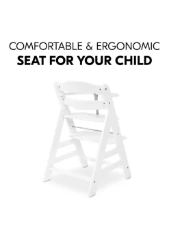 Hauck White Alpha+ Wooden Highchair