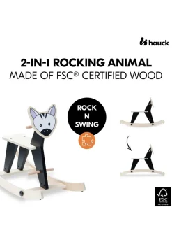 Hauck Zebra Rock N Swing Wooden Rocker