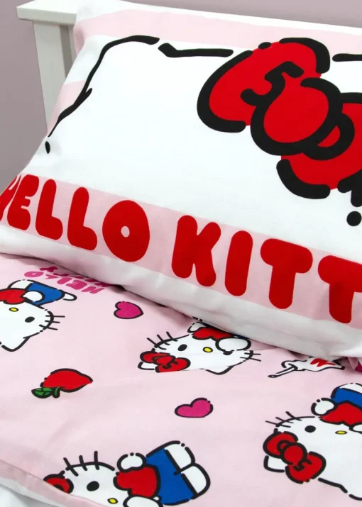 Hello Kitty Polycotton Duvet Reversible Cover Set Set