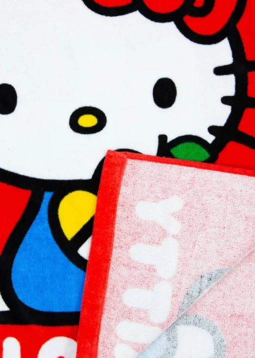 Hello Kitty Red Cheeky Poncho Towel