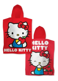 Hello Kitty Red Cheeky Poncho Towel