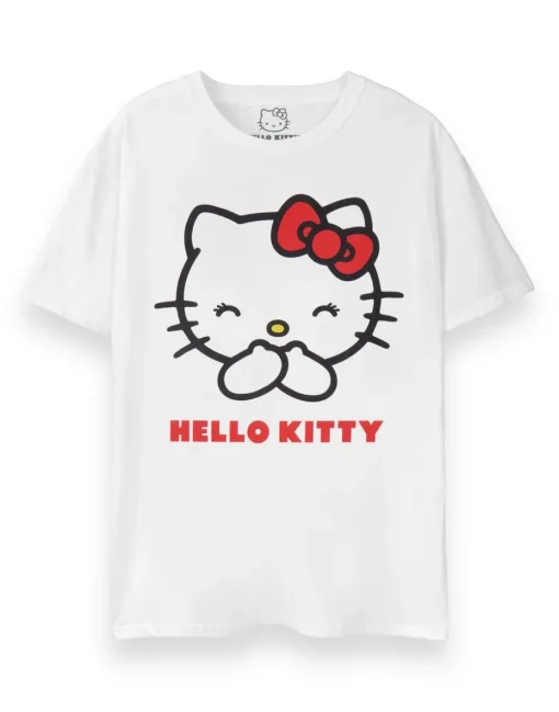 Hello Kitty White Classic Short Sleeved T-Shirt