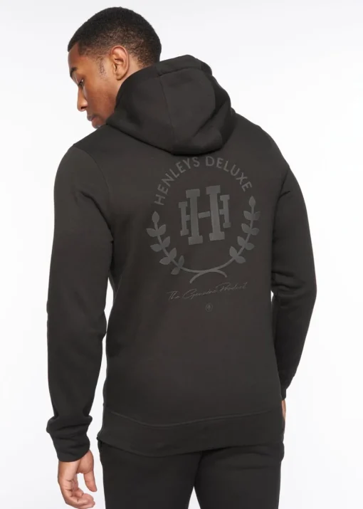 Henleys Black  Alston Hoodie