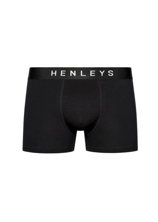 Henleys Black Coalink Boxers (3 Pack)
