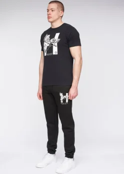 Henleys Black  Curveball Joggers