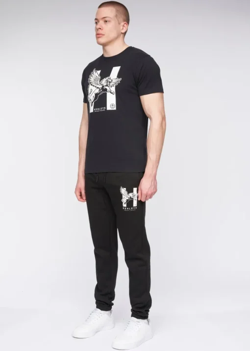 Henleys Black  Curveball Joggers