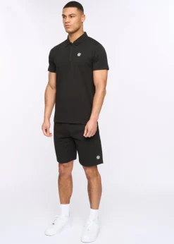 Henleys Black Henychill Polo & Short Twinset